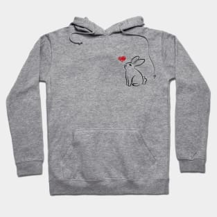 Bunny Rabbit in love Hoodie